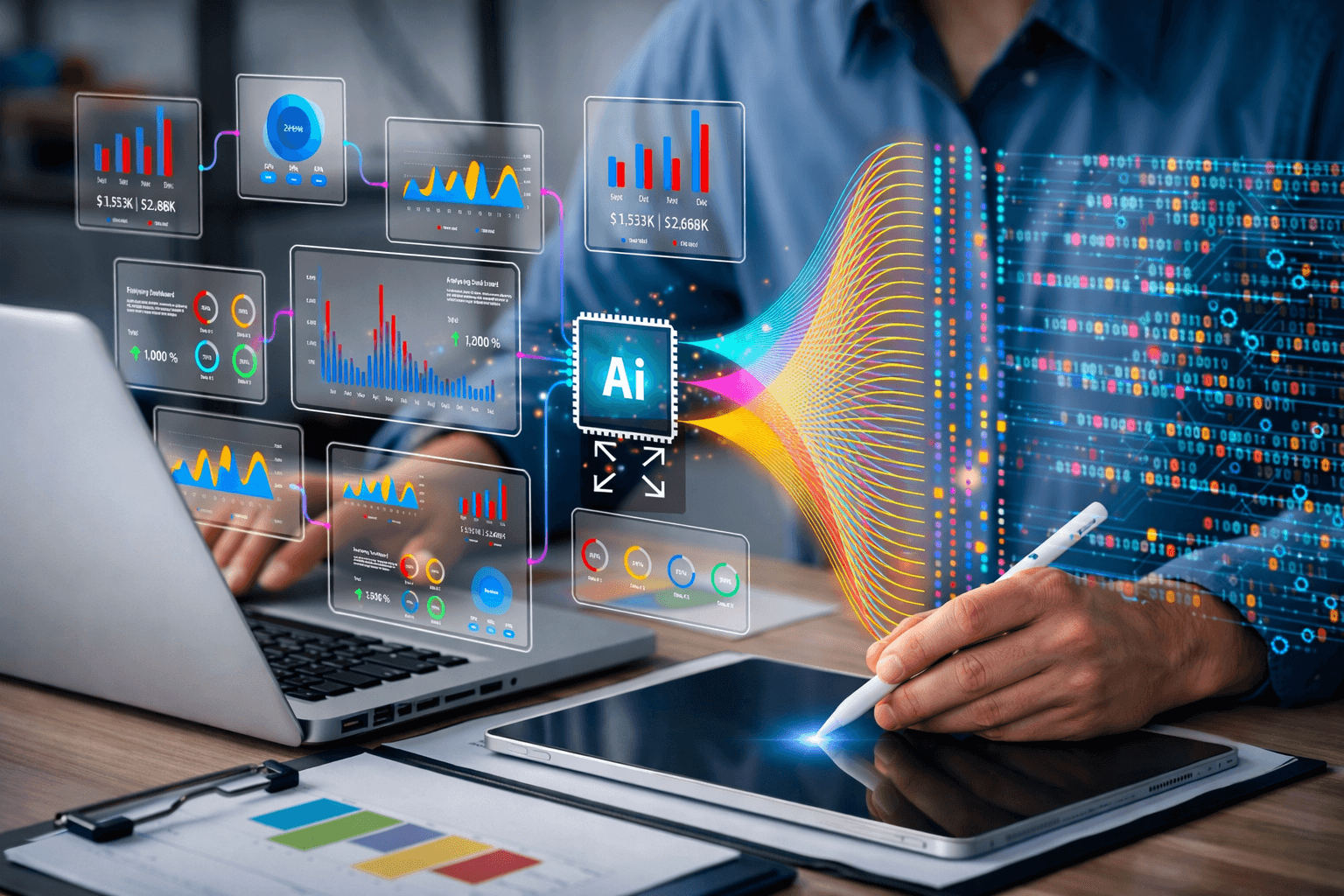 Visão do agente de IA do SellerMetrics apoiando a operação
